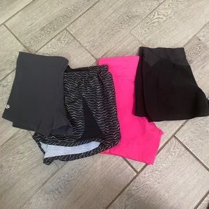Nike Running Dry fit shorts/Lululemon compresión short Bundle of 4